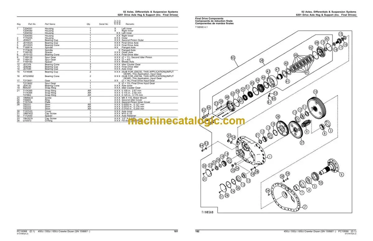john deere 450 parts diagram