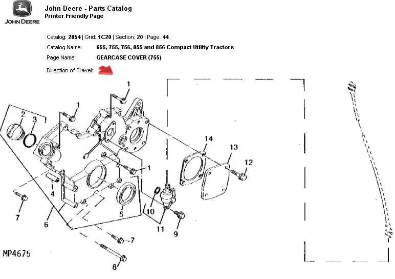 john deere 455 parts diagrams