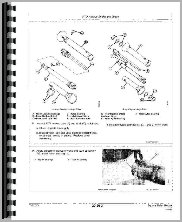 john deere 466 baler parts diagram