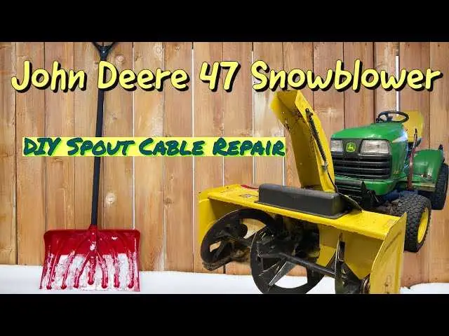 john deere 47 snowblower cable diagram