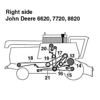 john deere 4720 serpentine belt diagram