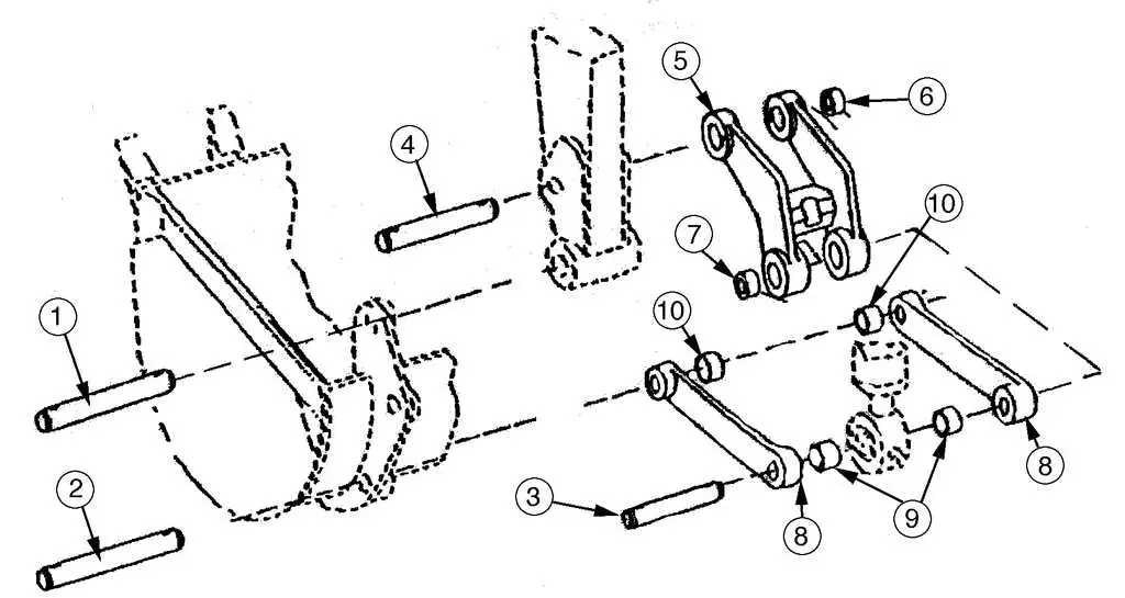 john deere 485 backhoe parts diagram