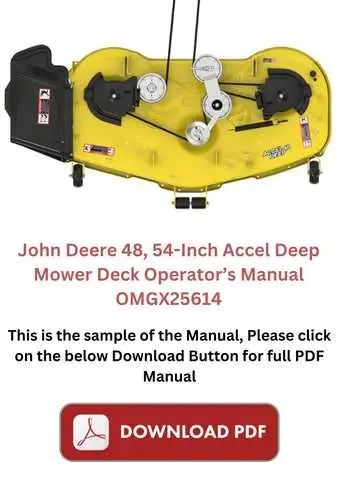 john deere 48a inch mower deck diagram