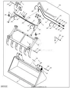 john deere 540 542 bucket control diagram