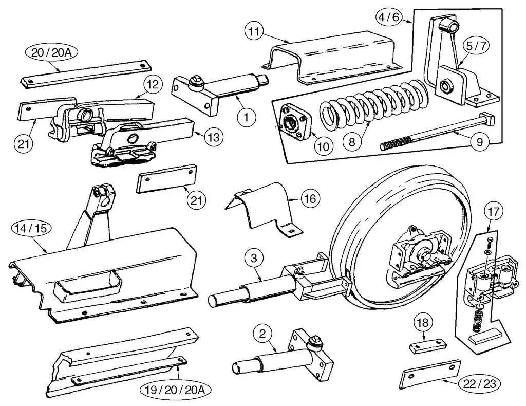 john deere 550 dozer parts diagram