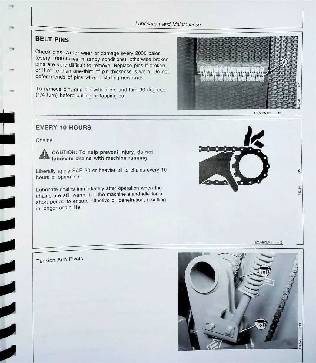 john deere 566 baler chain diagram