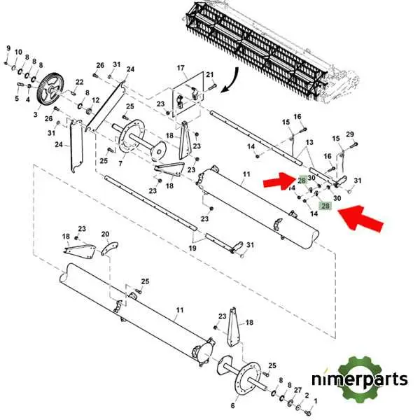 john deere 625f parts diagram