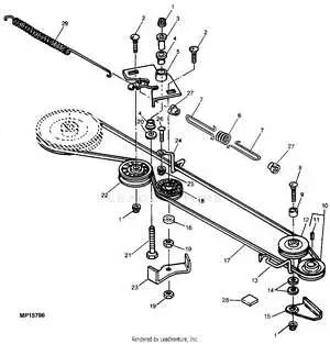john deere 62c belt diagram