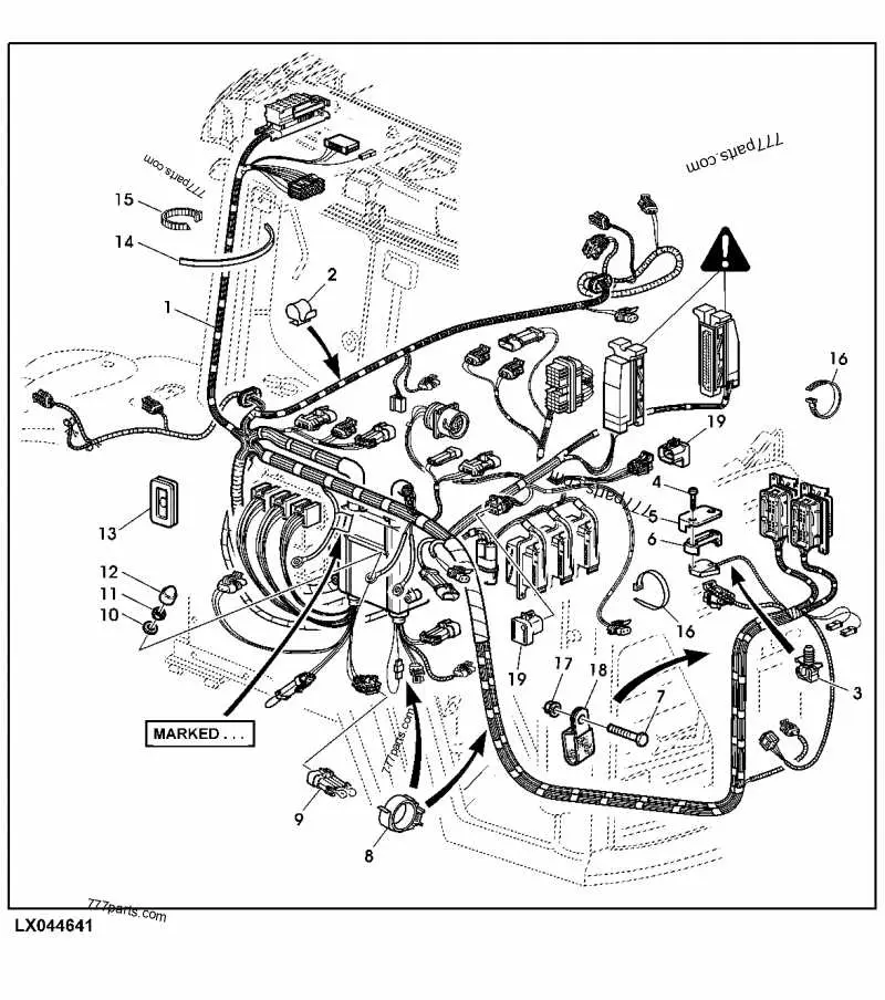 john deere 6415 parts diagram