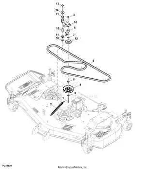john deere 7 iron commercial 60 belt diagram