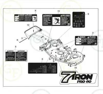 john deere 7 iron pro 60 parts diagram