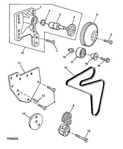 john deere 7130 belt diagram