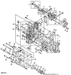 john deere 7320 transfer case diagram