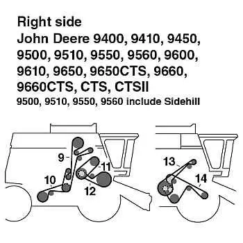 john deere 7330 belt diagram