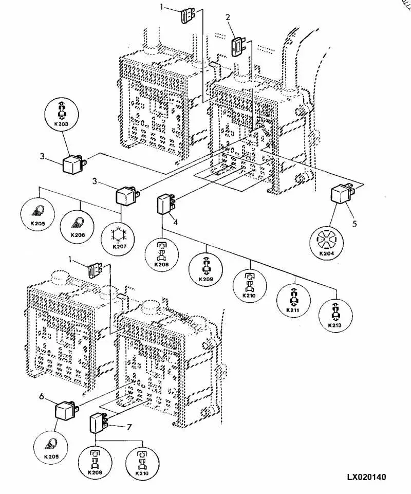 john deere 7420 fuse box diagram