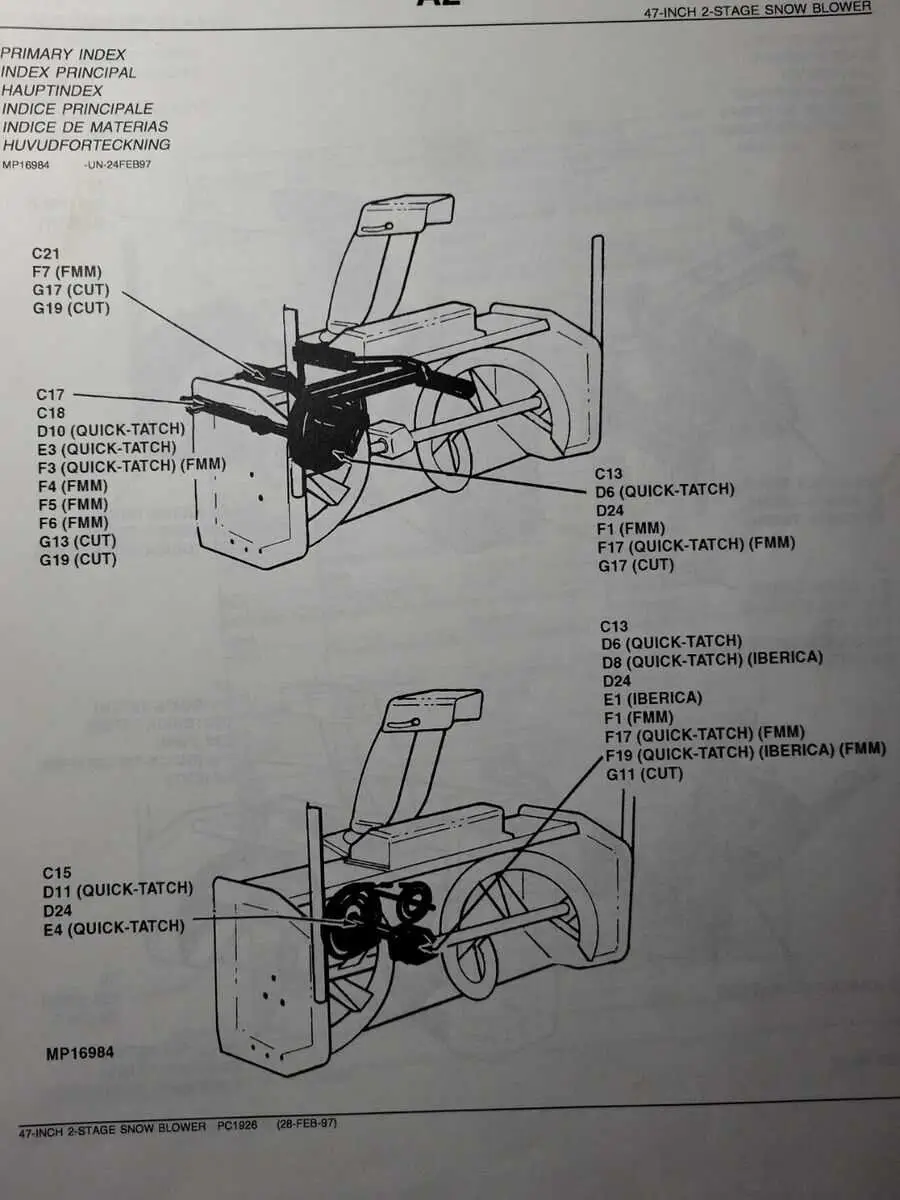 john deere 826d snowblower parts diagram john deere 826d snowblower parts diagram