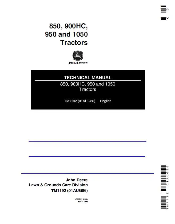 john deere 850 wiring diagram