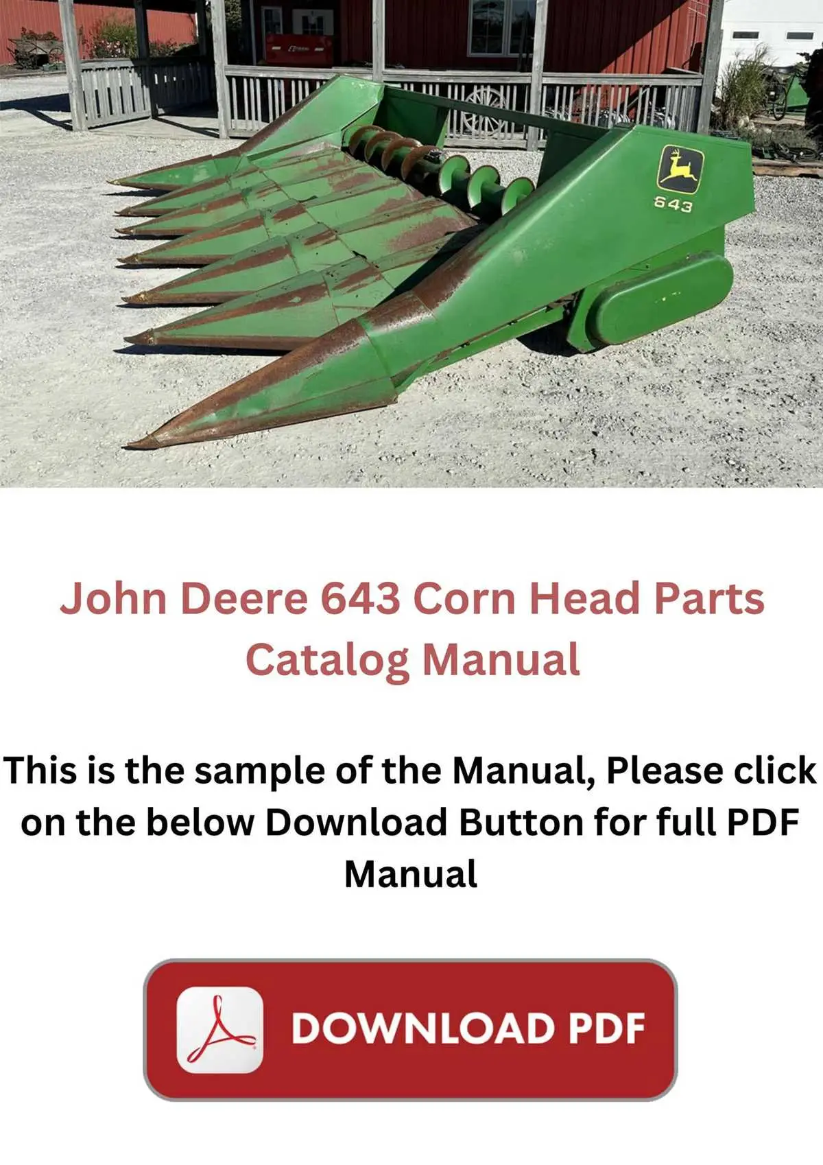 john deere 893 corn head parts diagram