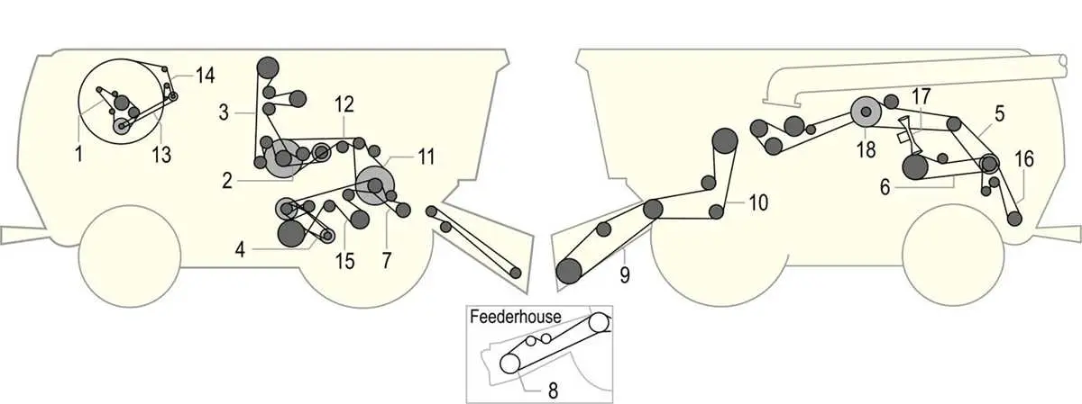 john deere 9650 engine belt diagram