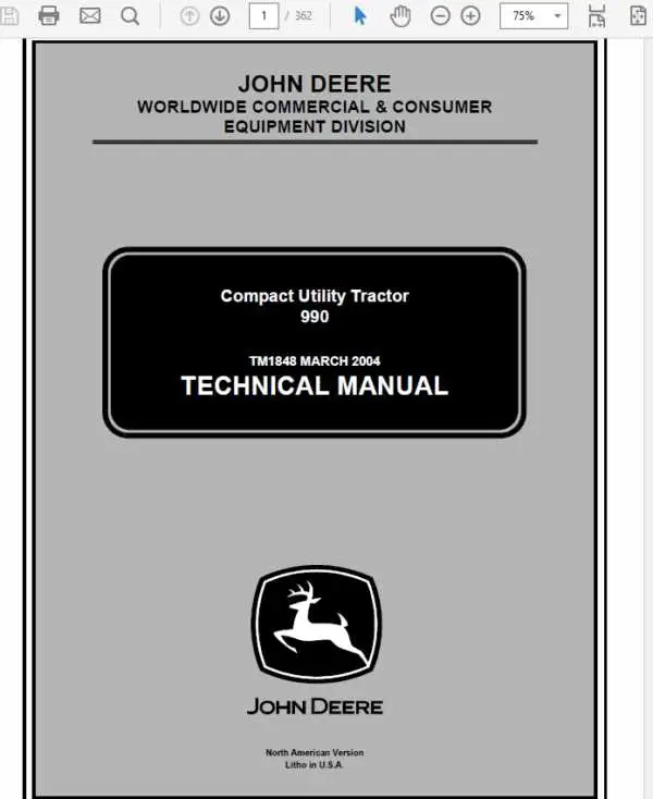 john deere 990 final drive removal diagram