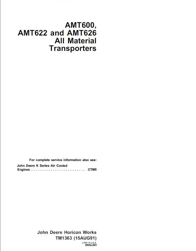 john deere amt 600 wiring diagram