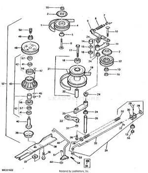 john deere blade belt diagram