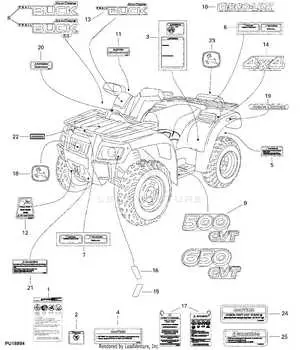 john deere buck parts diagram