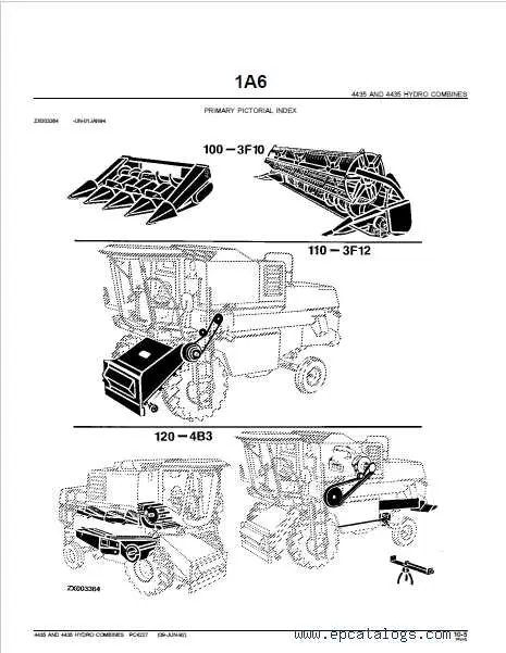 john deere combine parts diagram