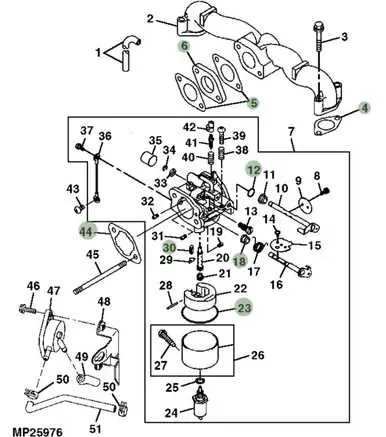 john deere d105 carburetor diagram