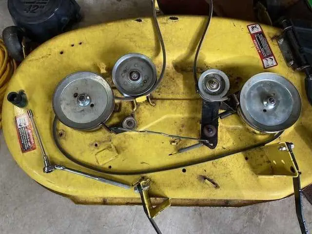 john deere d125 deck belt diagram