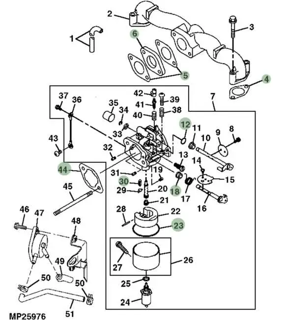 john deere d140 carburetor diagram