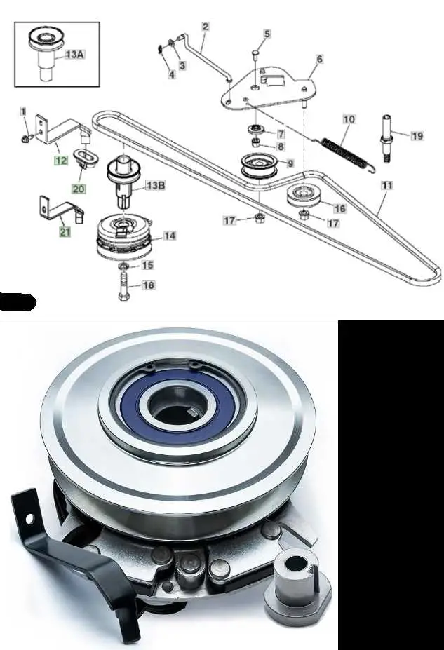john deere d140 pump belt diagram