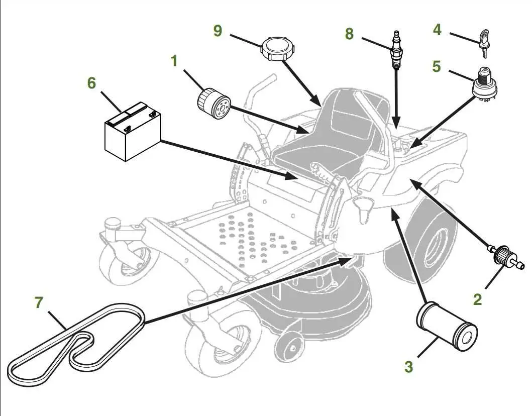 john deere d170 deck parts diagram