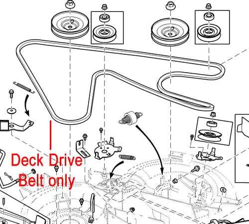 john deere deck belt diagram