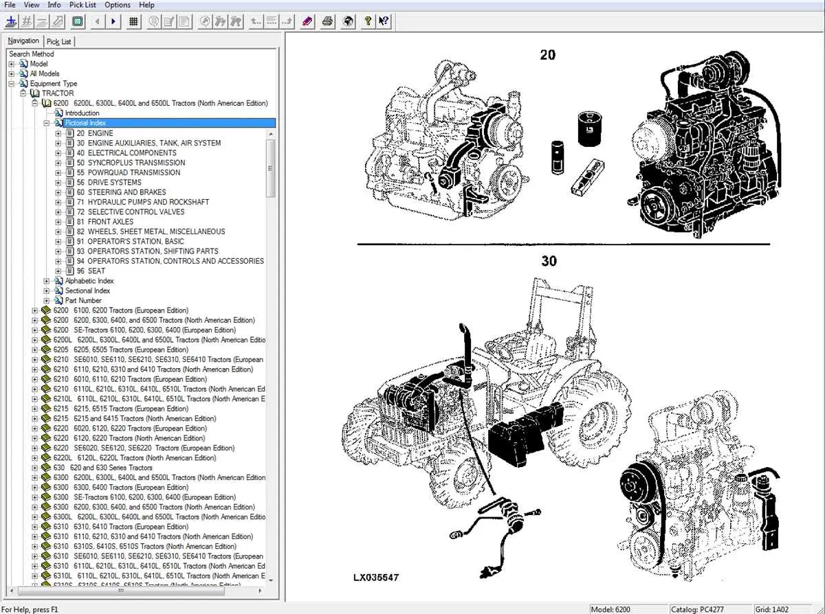 john deere e engine parts diagram