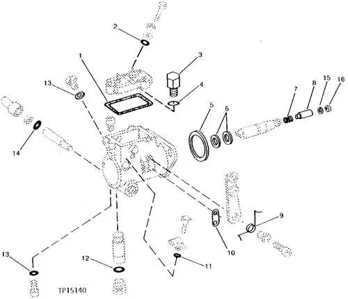 john deere e100 fuel pump diagram