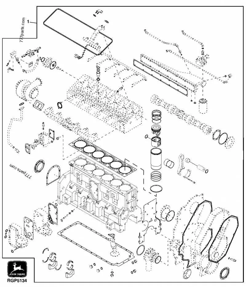 john deere engine parts diagram