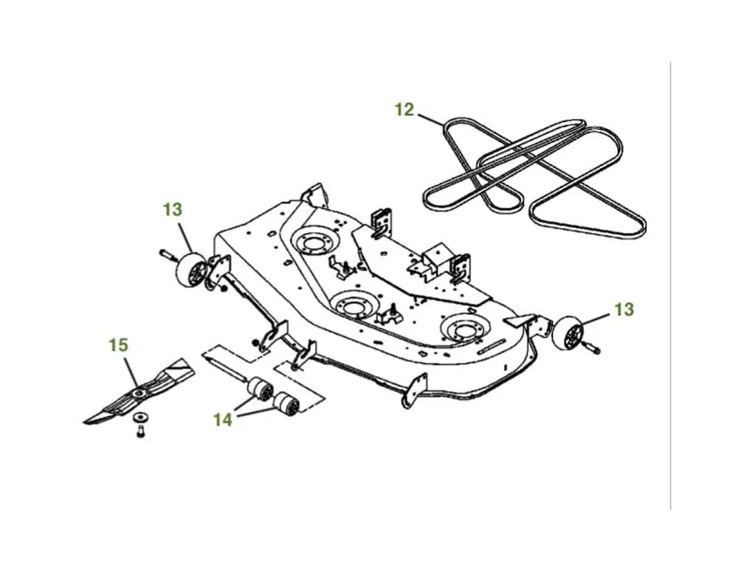 john deere f525 belt diagram