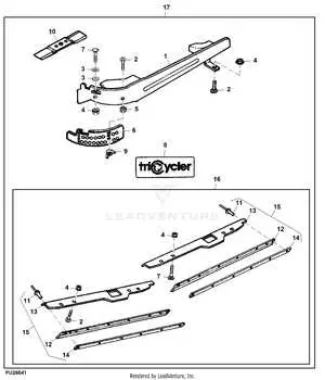 john deere f525 mower deck diagram