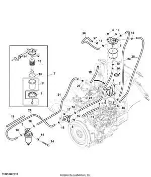 john deere fuel line diagram