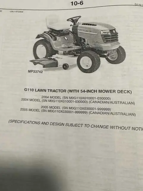 john deere g110x parts diagram john deere g110x parts diagram