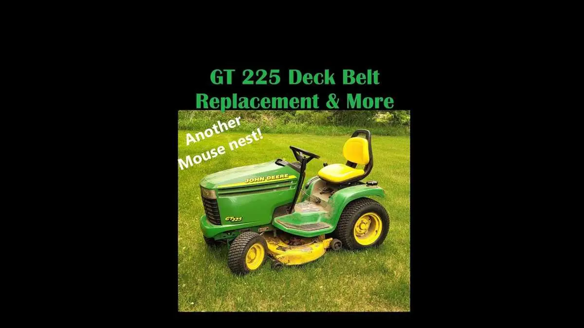 john deere gt225 drive belt diagram