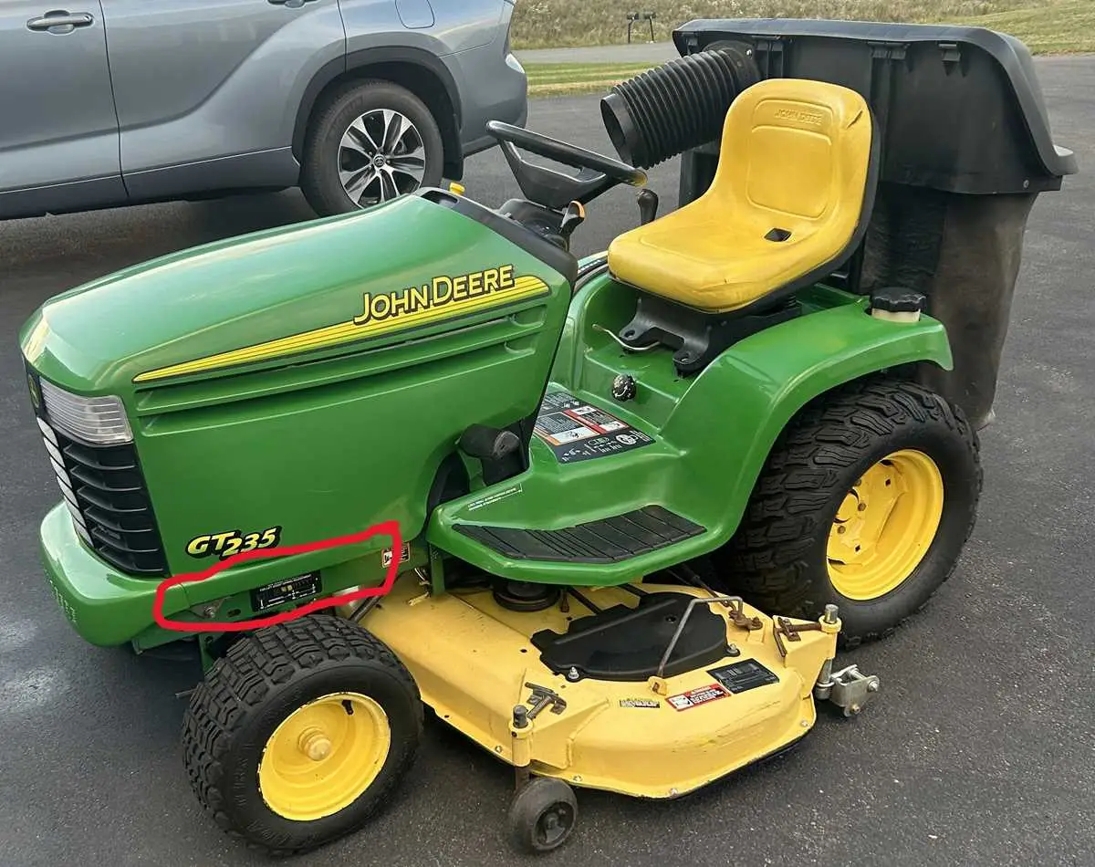 john deere gt235 48c mower deck parts diagram