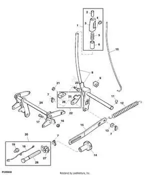 john deere gt262 mower deck diagram