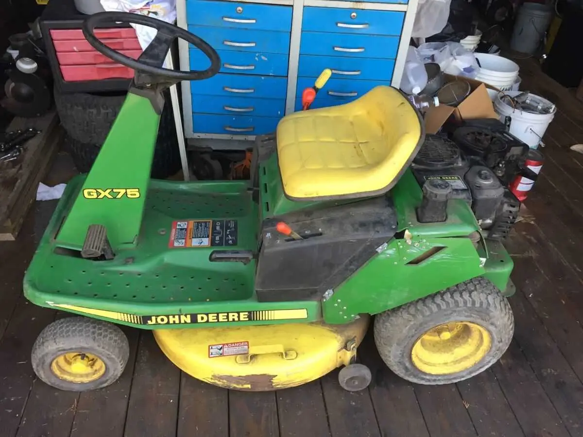 john deere gx75 drive belt diagram