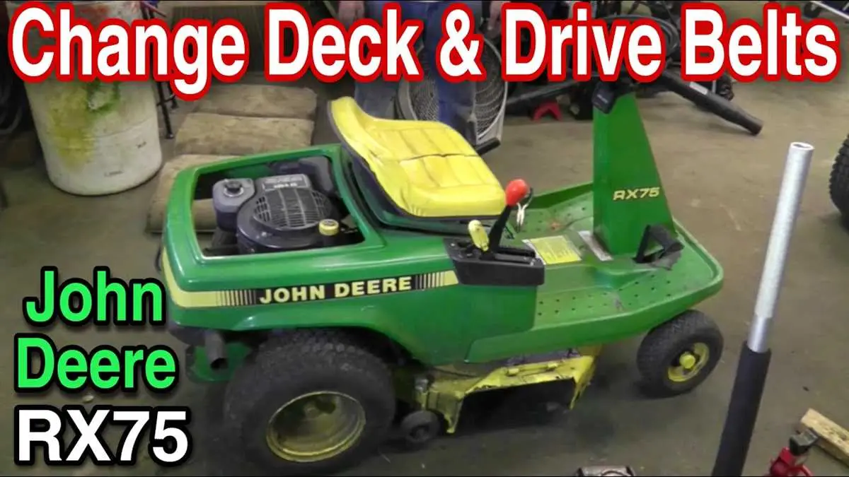 john deere gx75 drive belt diagram
