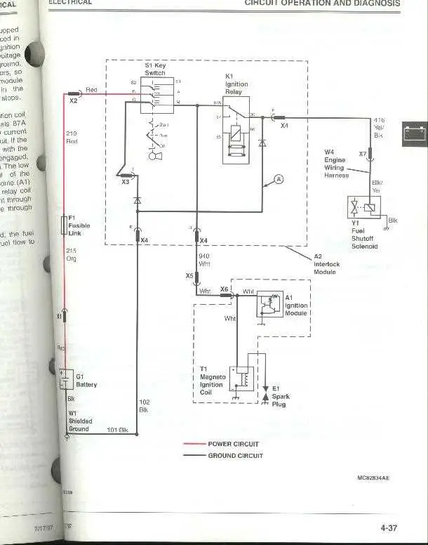 john deere gx75 wiring diagram