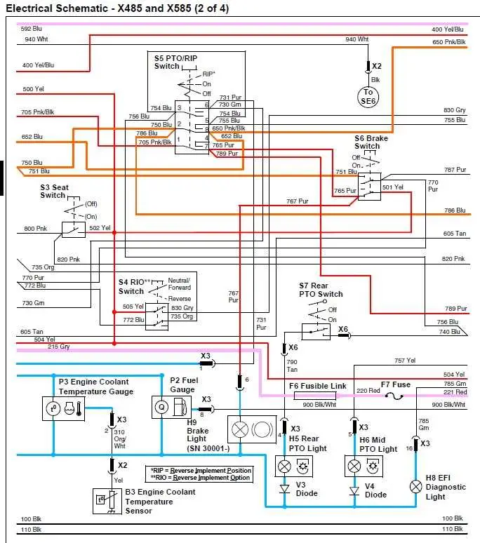 john deere gx85 electrical diagram