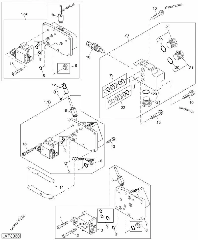 john deere h717a parts diagram