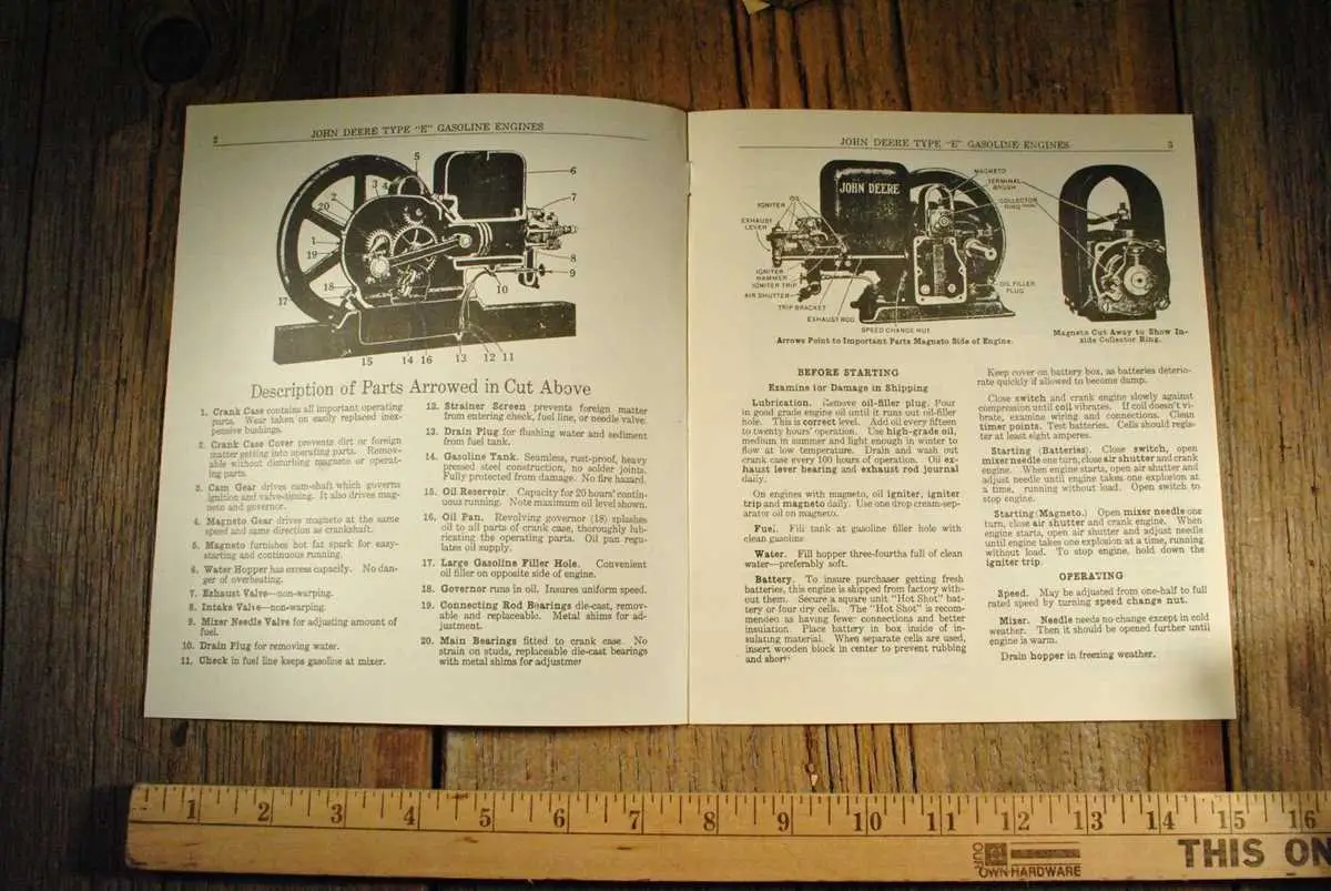 john deere hit and miss engine diagram